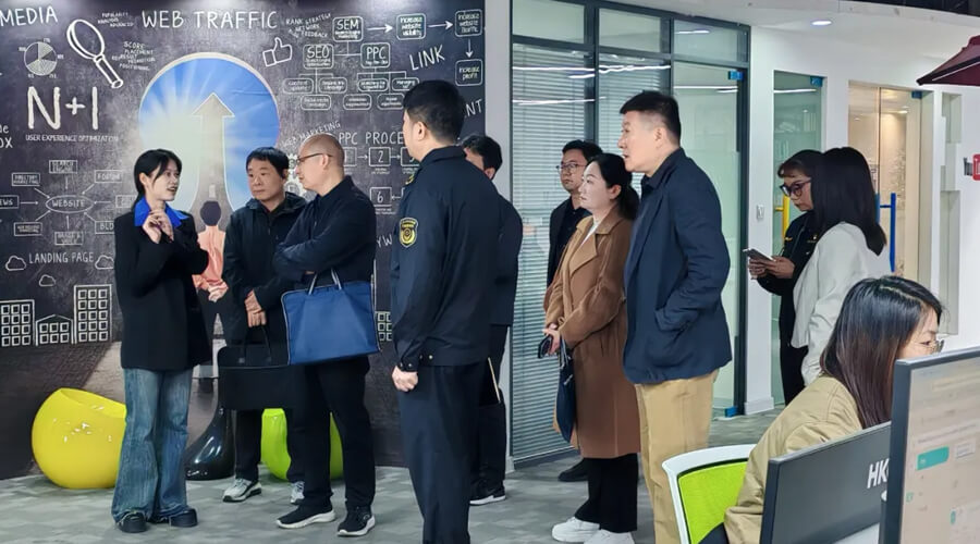 河南省市市场监管局广告监督管理处领导一行莅临易赛诺调研指导工作